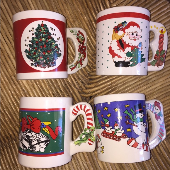 Dining Vintage Christmas Coffee Cups Poshmark